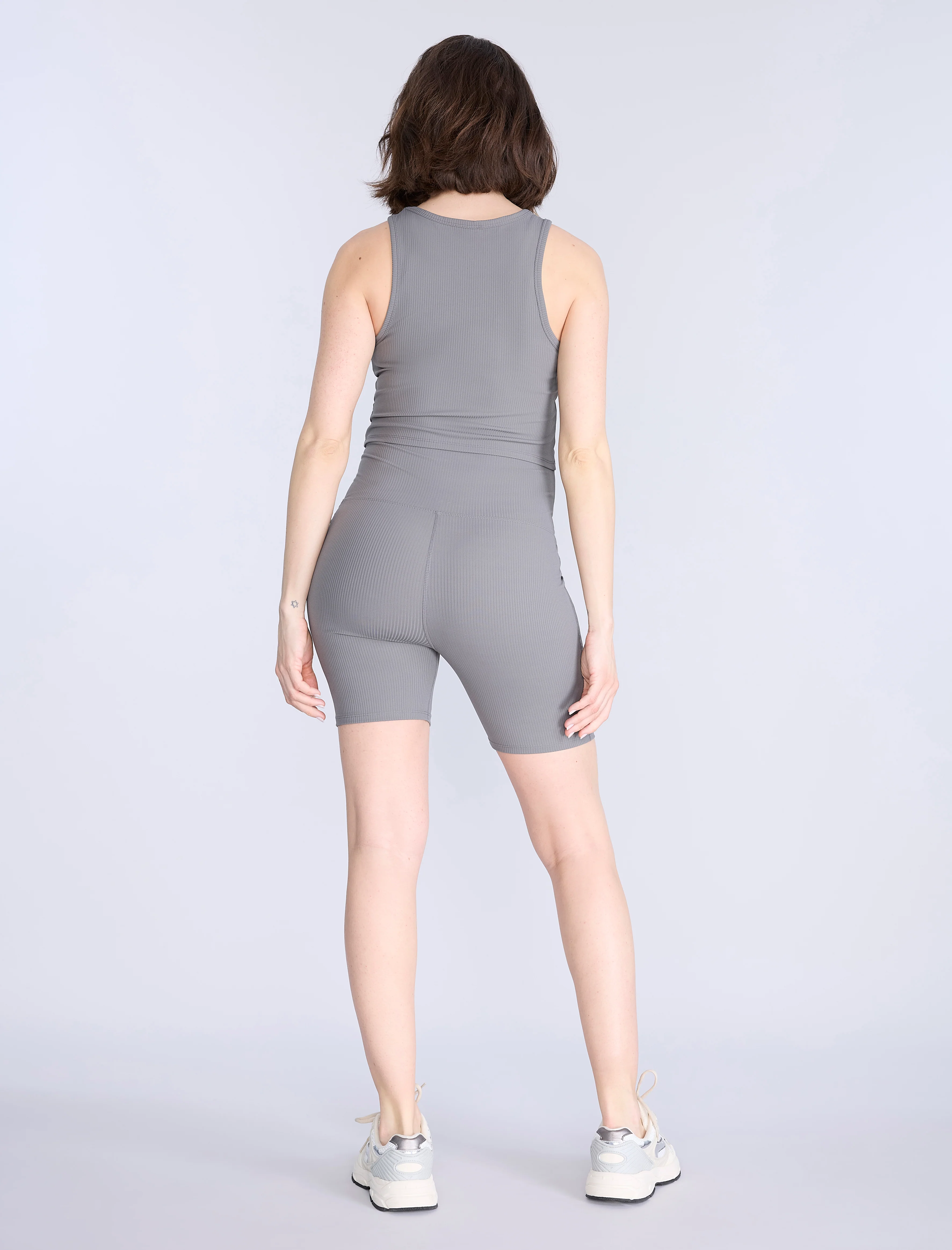 Cropped Racer Back Active Tank - Image 2