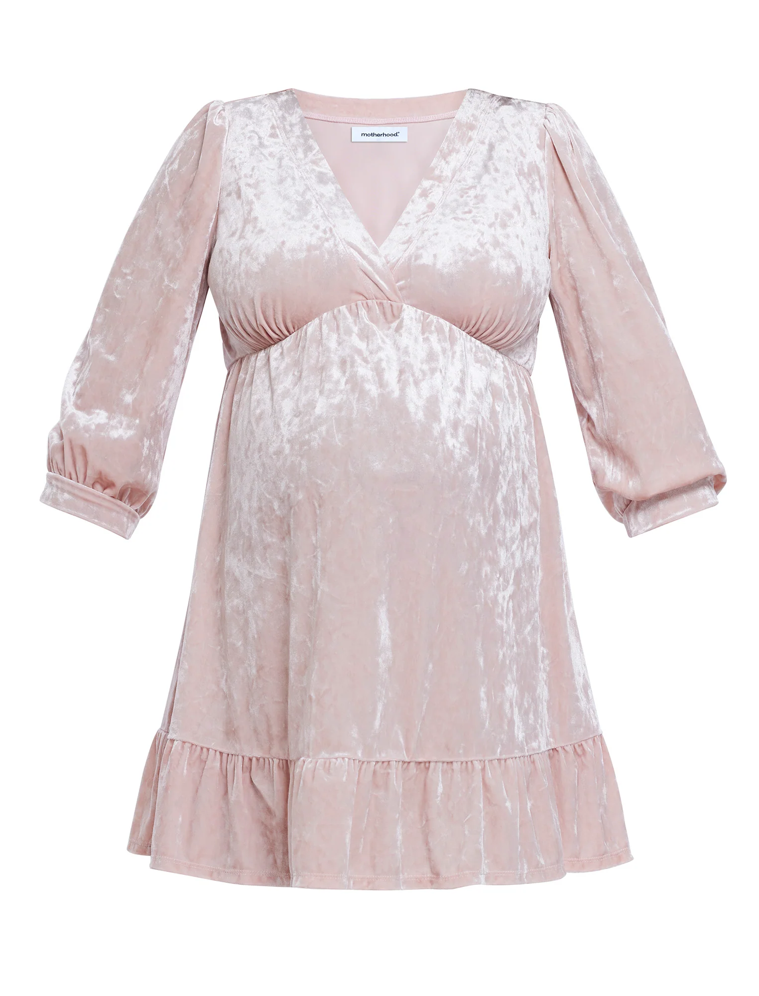 Crushed Velvet Empire Waist Dress - Image 5