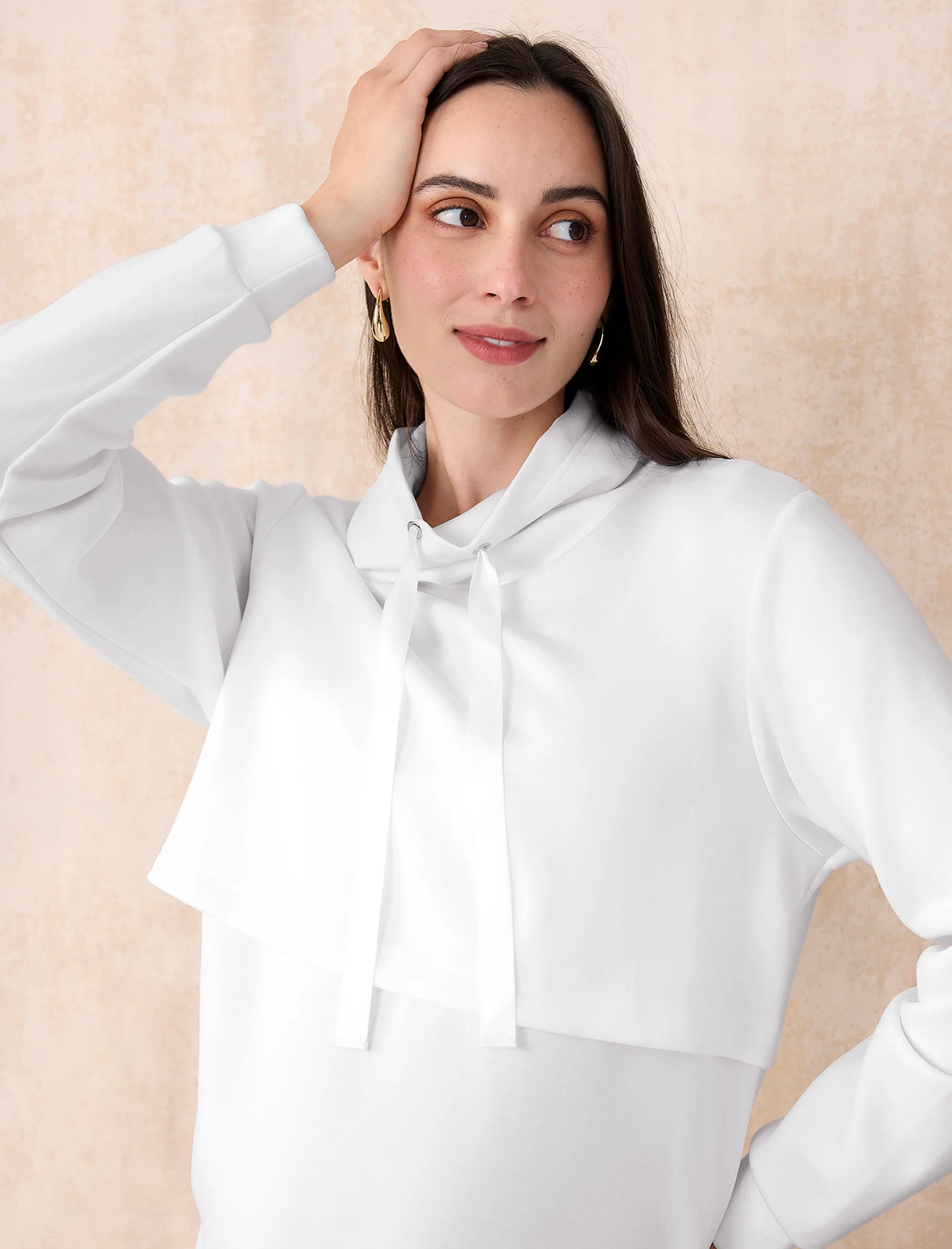Funnel Neck Nursing Sweatshirt - Image 7