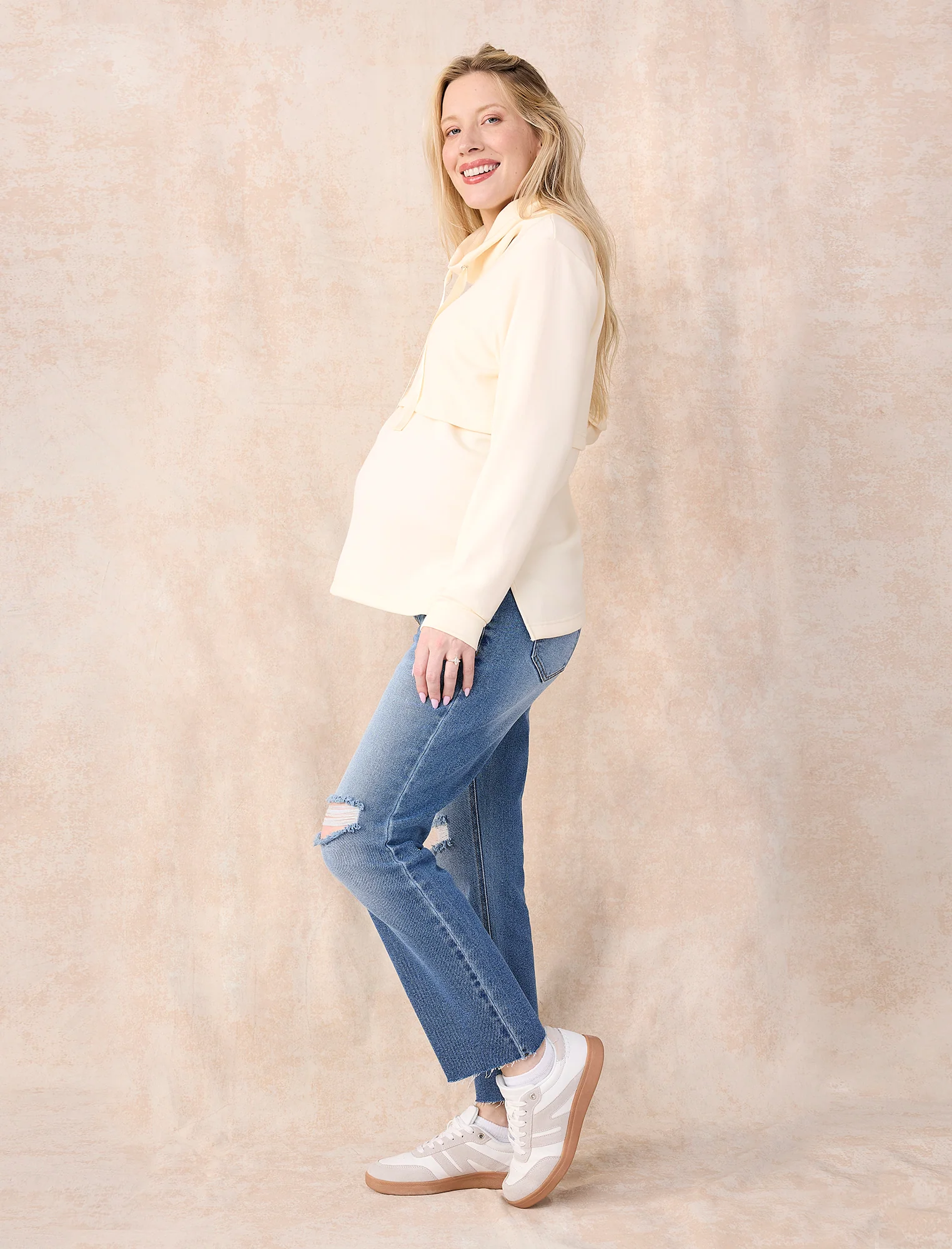 Funnel Neck Nursing Sweatshirt - Image 7