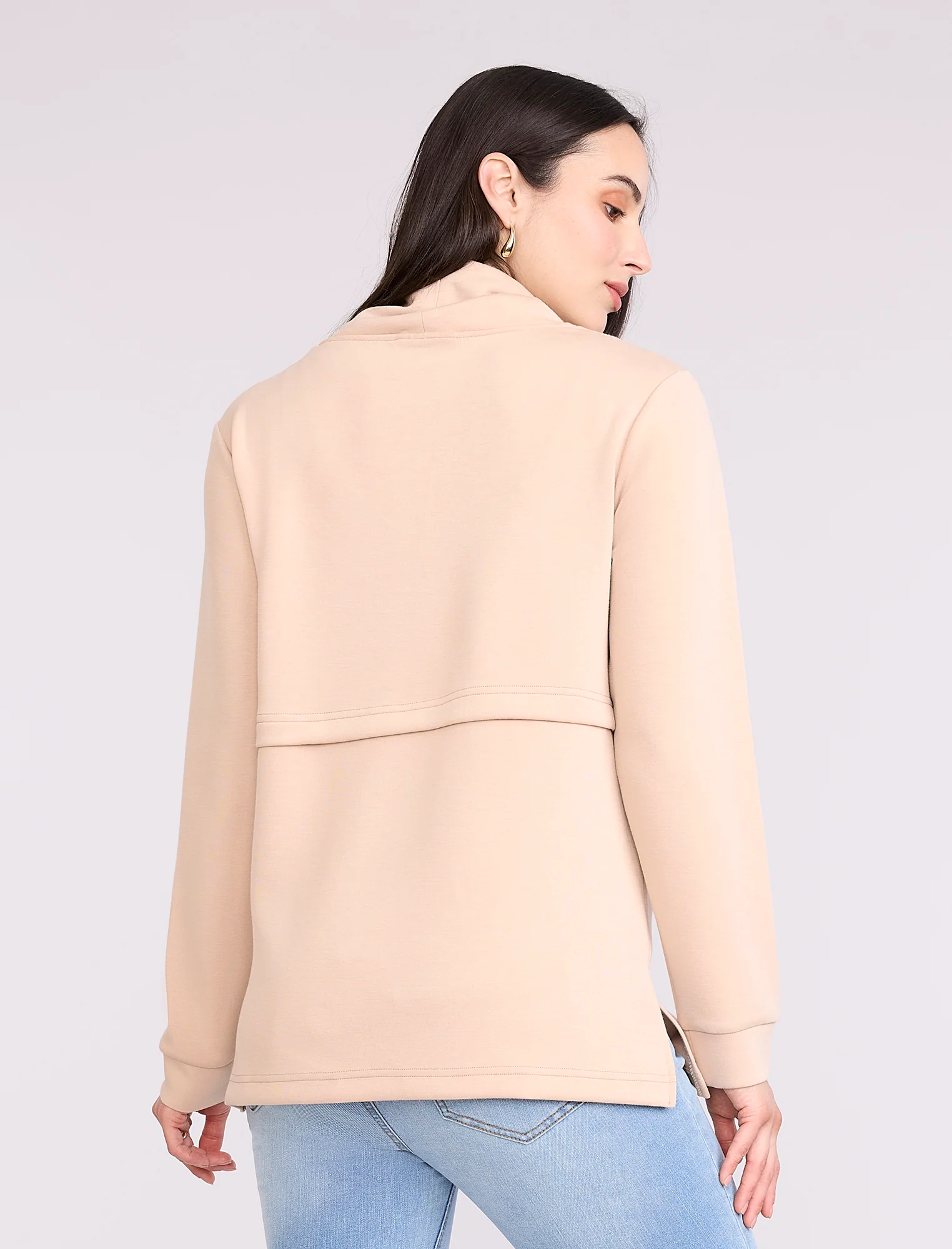 Funnel Neck Nursing Sweatshirt - Image 2