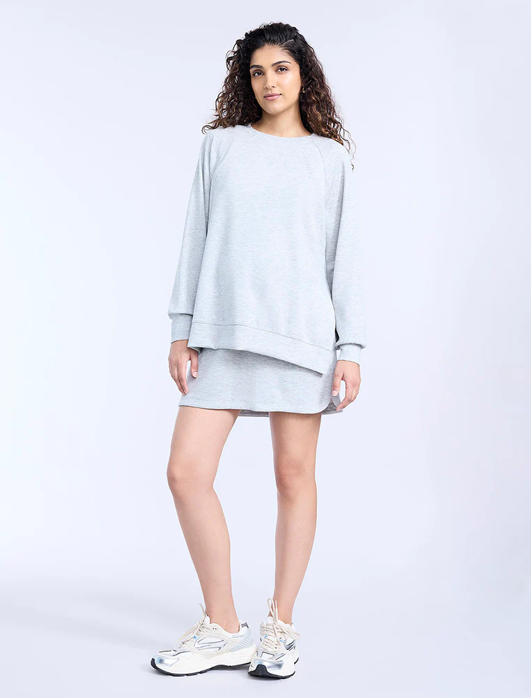 Long Sleeve Raglan With Side Slits