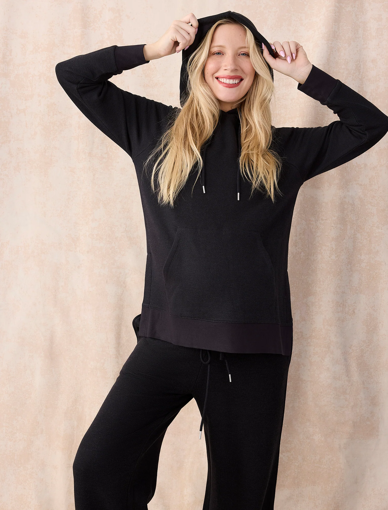 Maternity Tunic Hoodie with Side Slits - Image 6