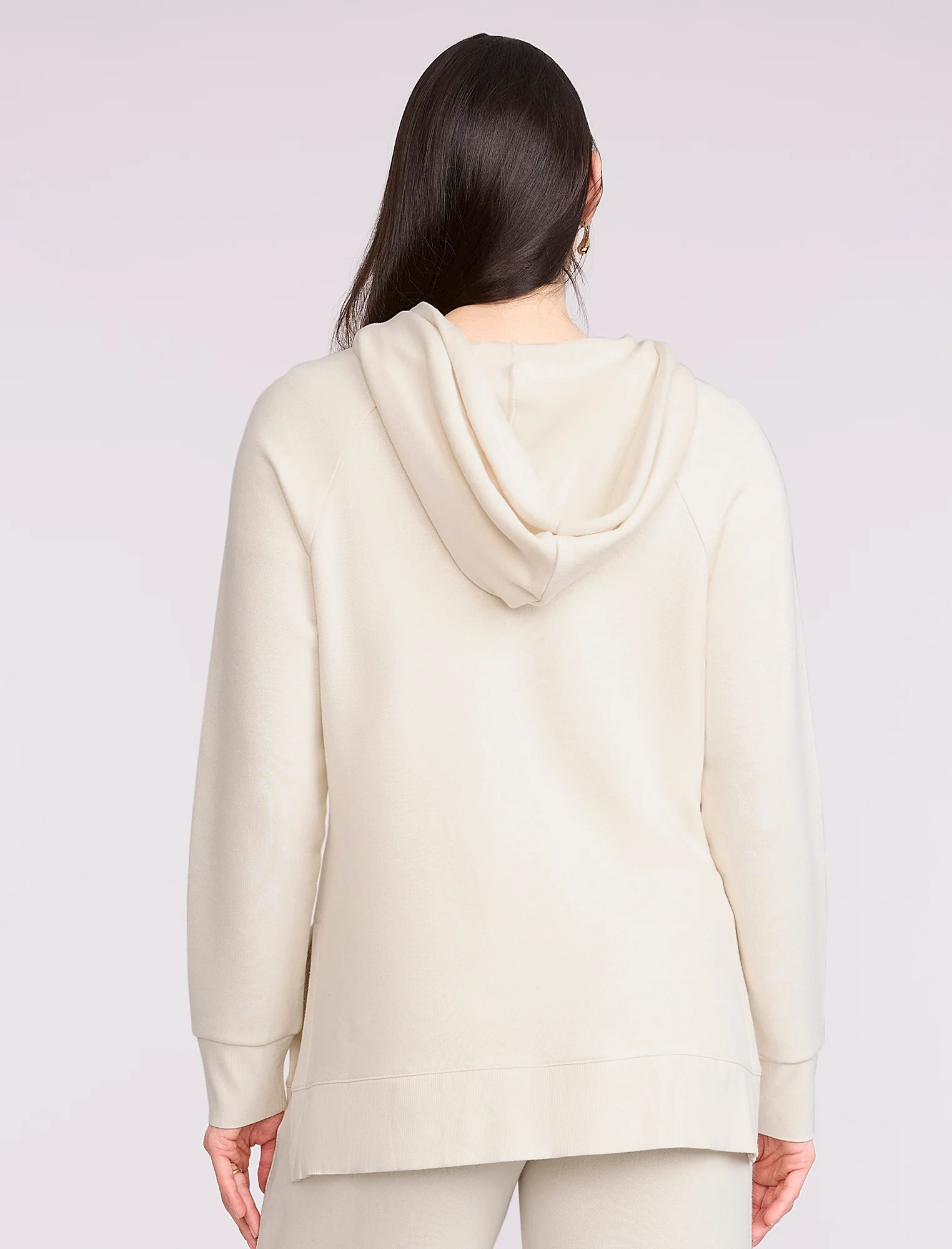 Maternity Tunic Hoodie with Side Slits - Image 2