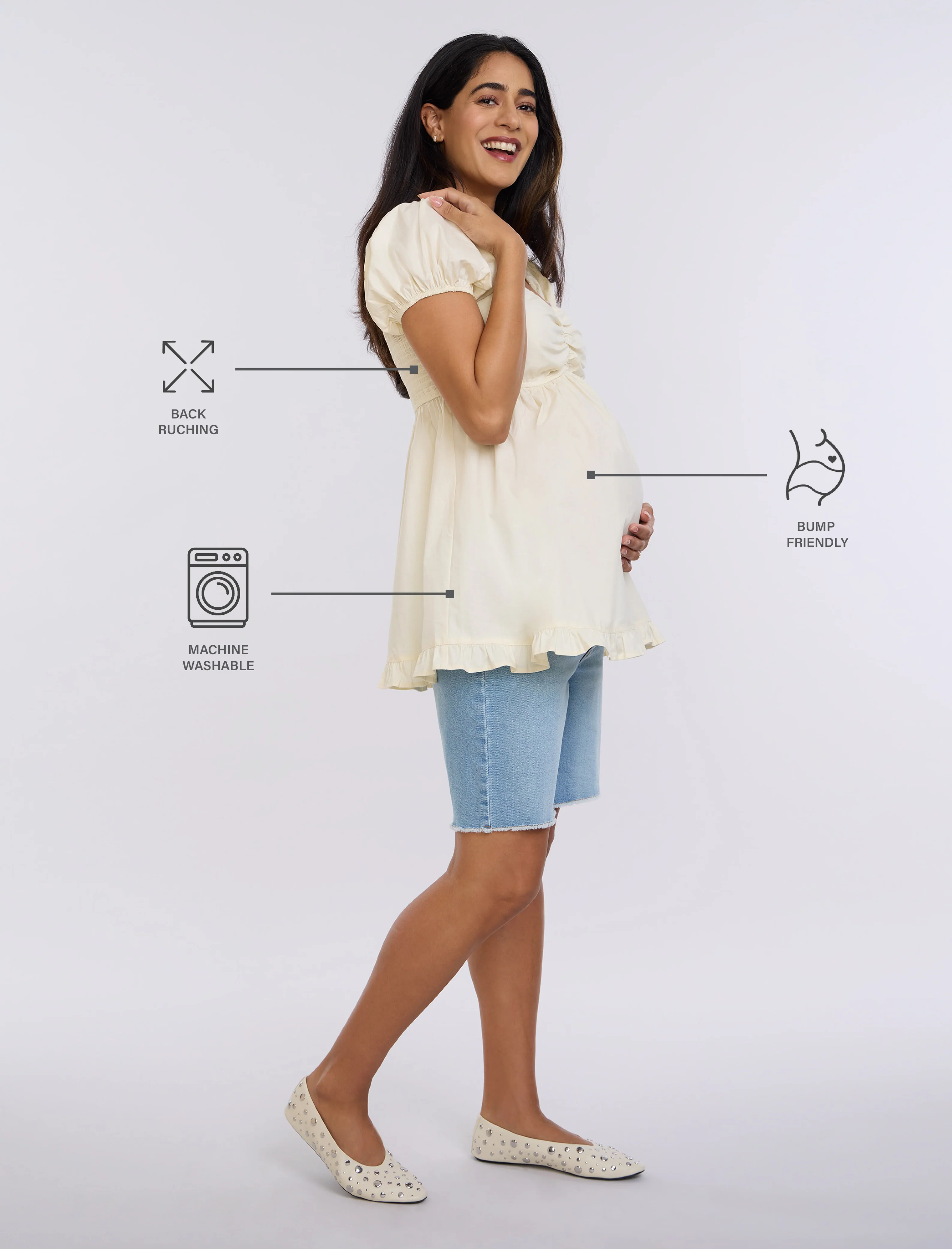 Off The Shoulder Ruched Top - Image 9
