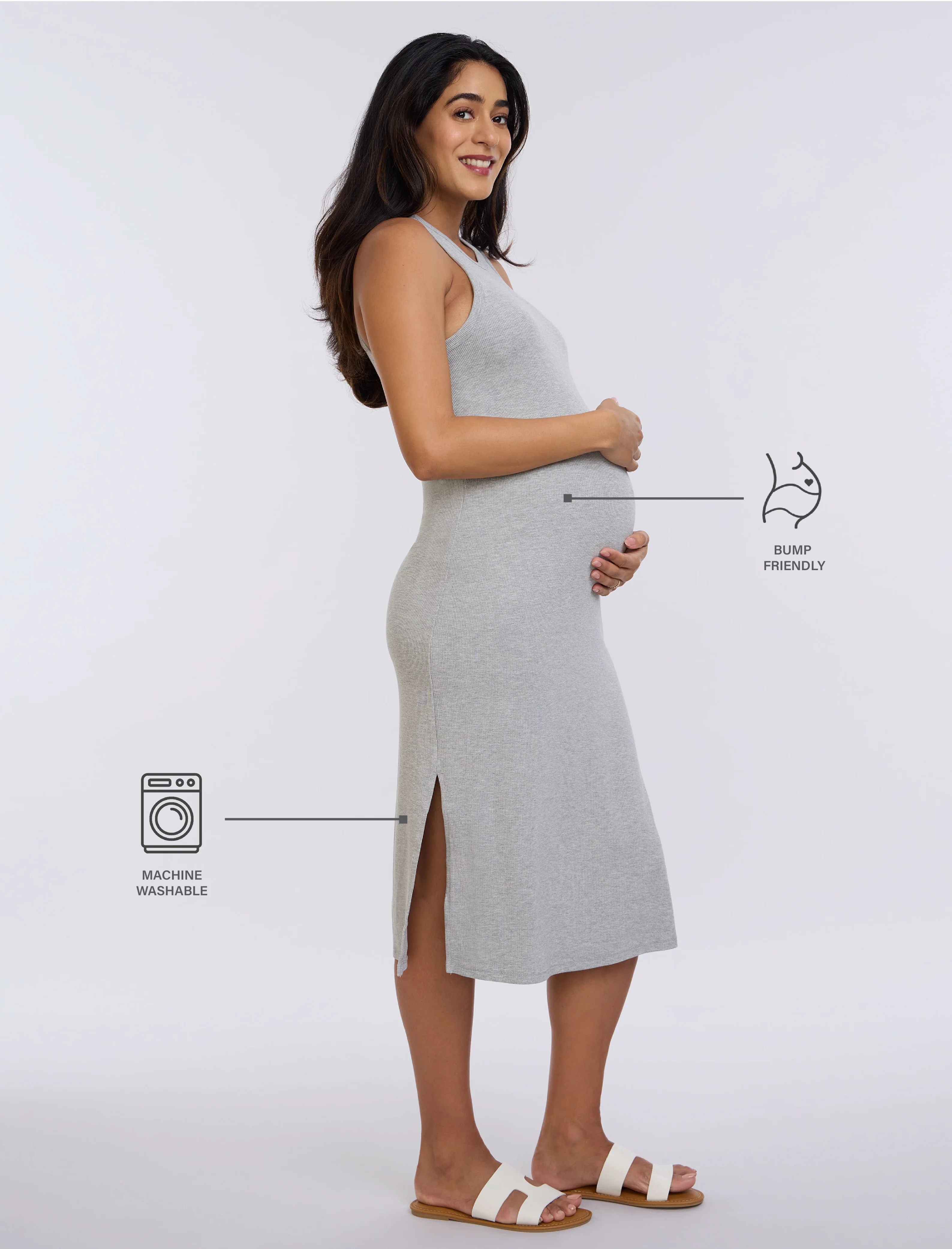 Racerback Tank Midi Dress - Image 9
