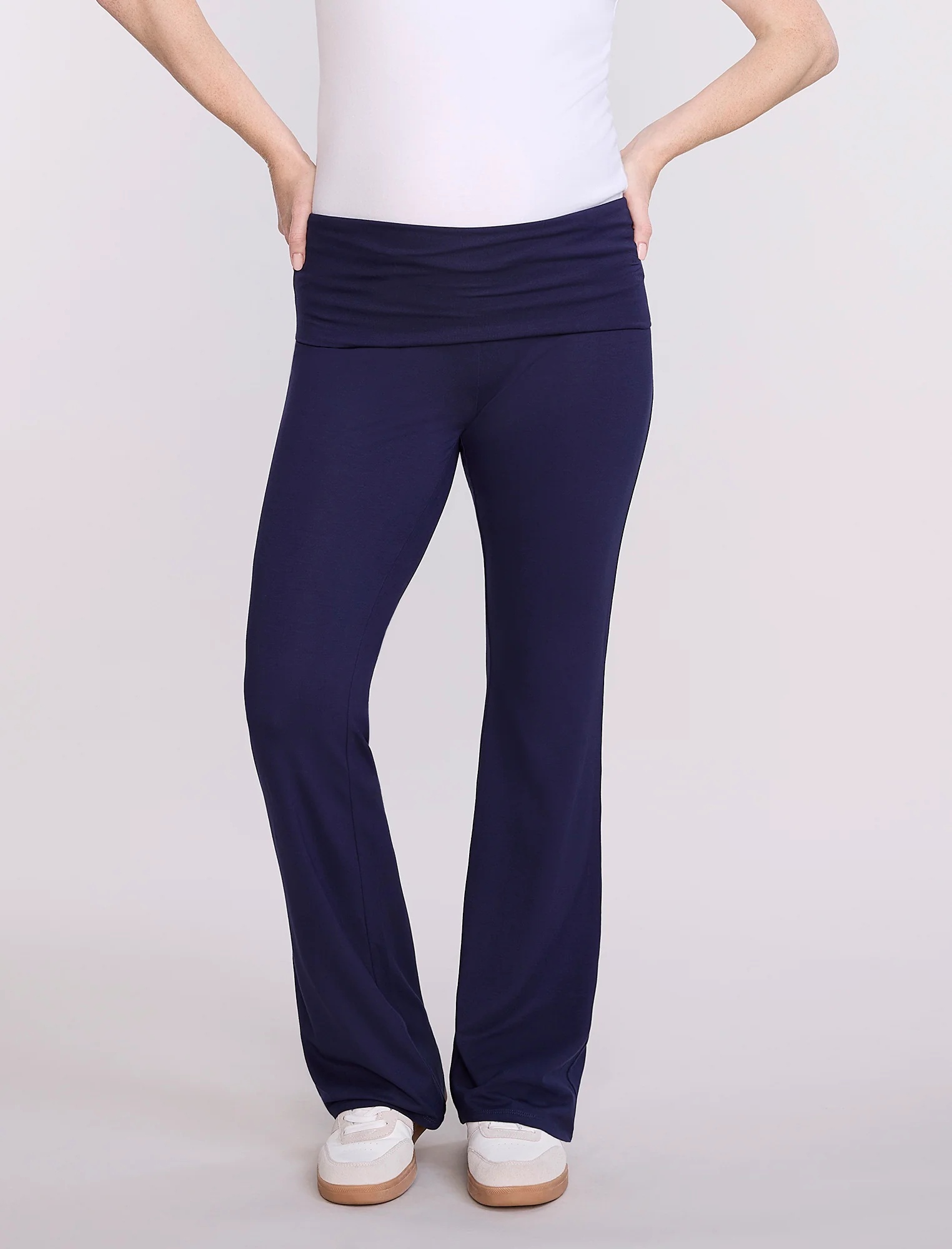 Roll Over Waist Flare Legging