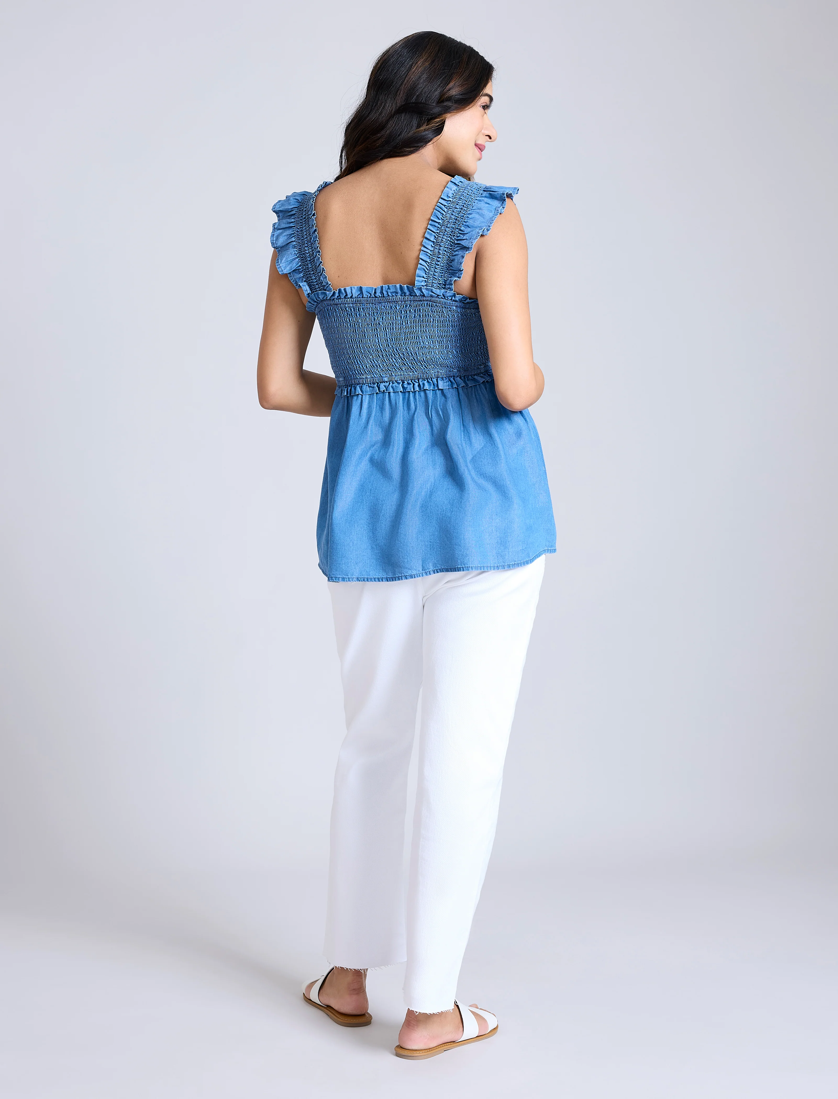 Ruffle Back Detail Top - Image 2