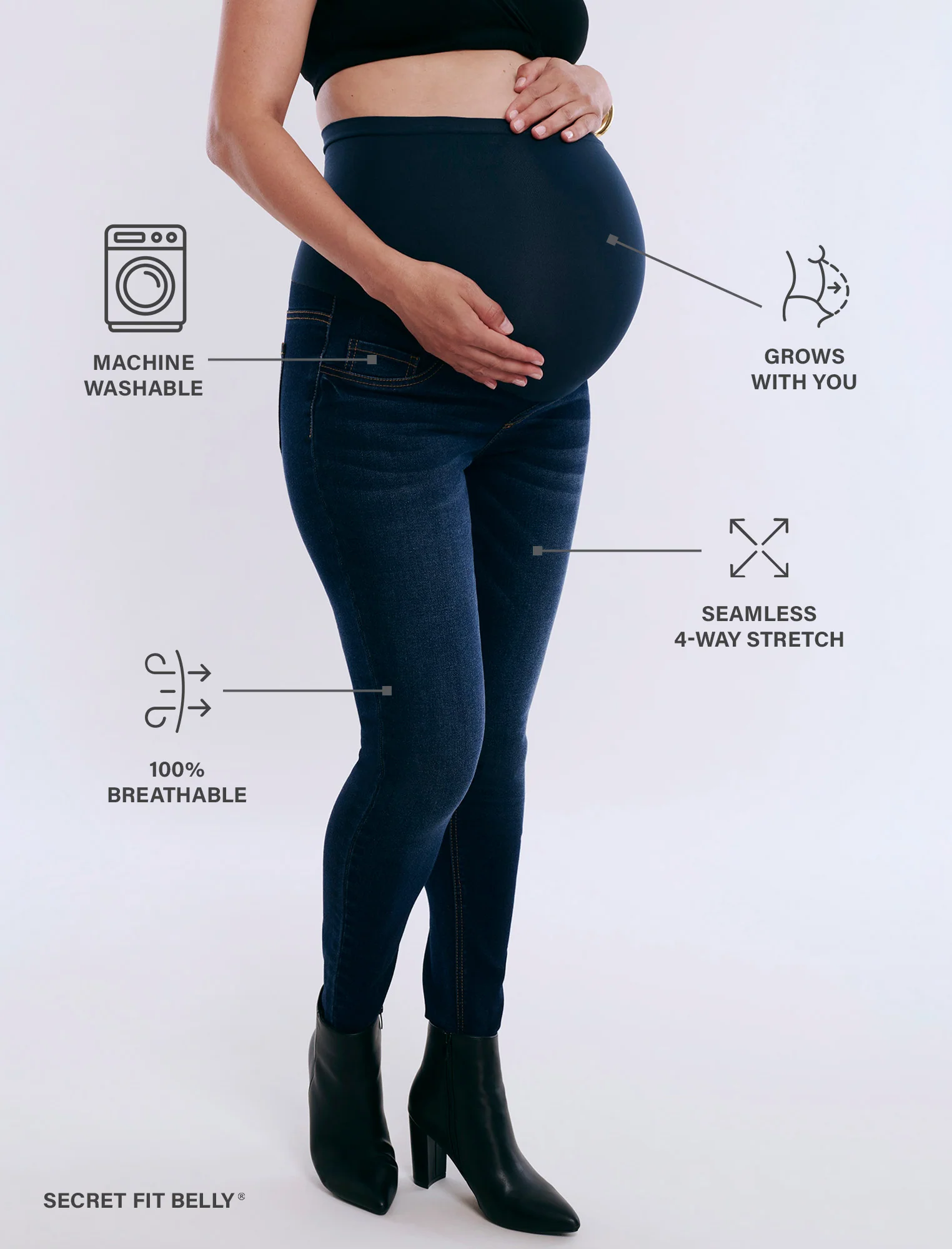Secret Fit Belly® Ankle Length Skinny Jegging - Image 7