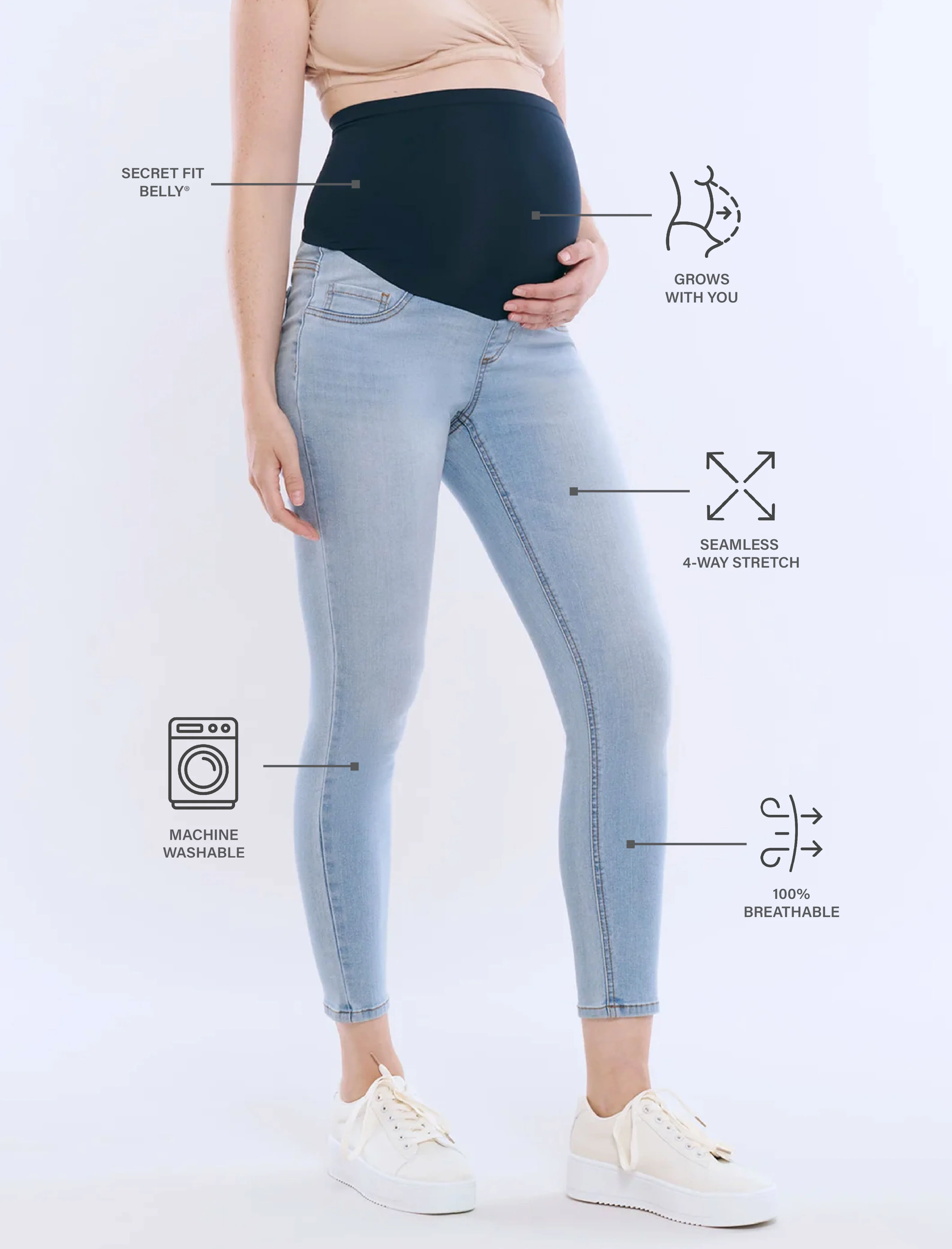Secret Fit Belly® Ankle Length Skinny Jegging - Image 7