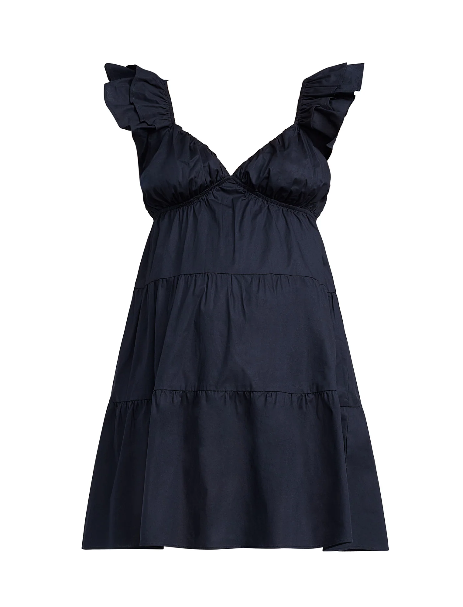 Short Sleeve Flutter Sleeve Dress - Image 6