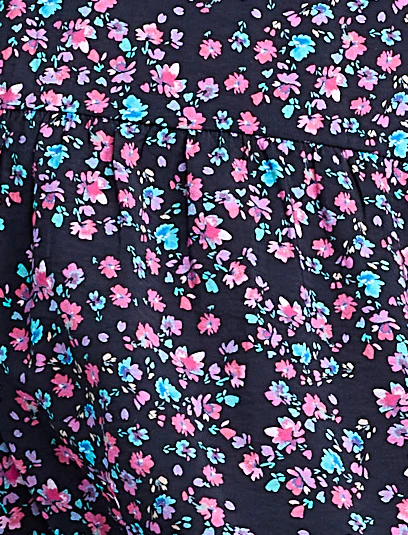 Short Sleeve Flutter Sleeve Dress - Image 5