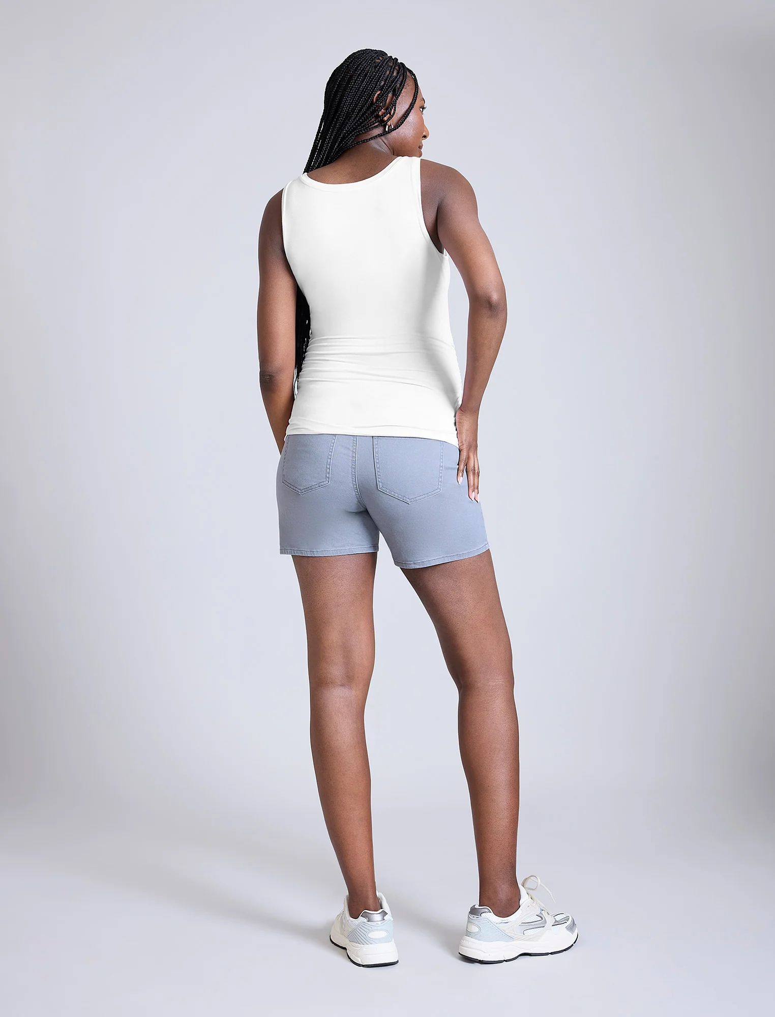 Side Ruched Maternity Tank Top - Image 3