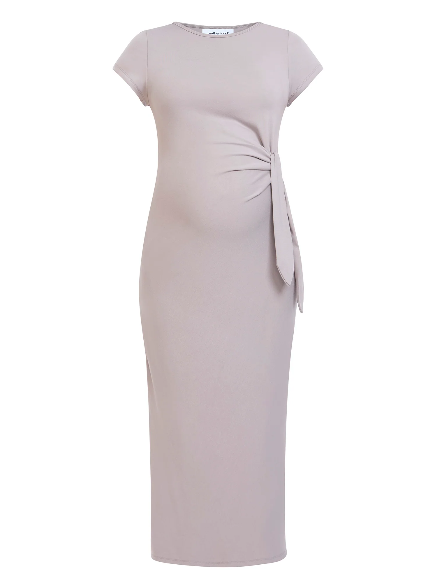 Side Tie Jersey Midi Dress - Image 6