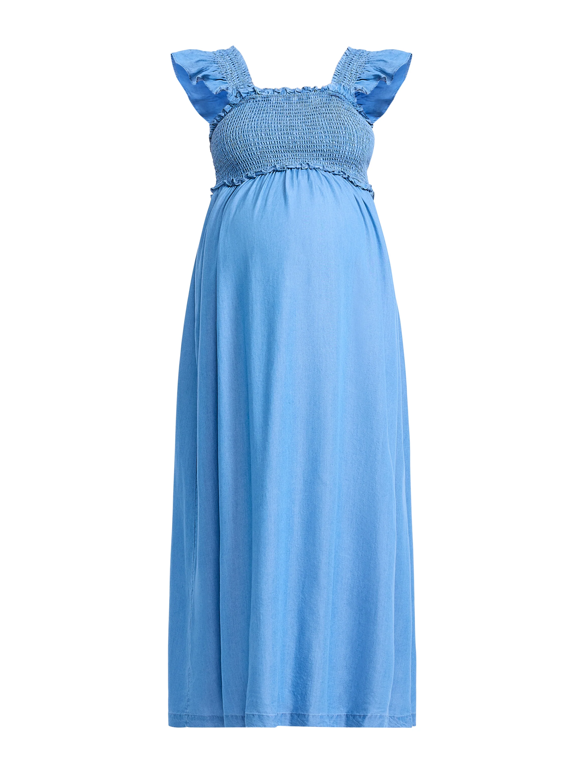 Sleeveless Ruffle Shoulder Smocked Dress - Image 6