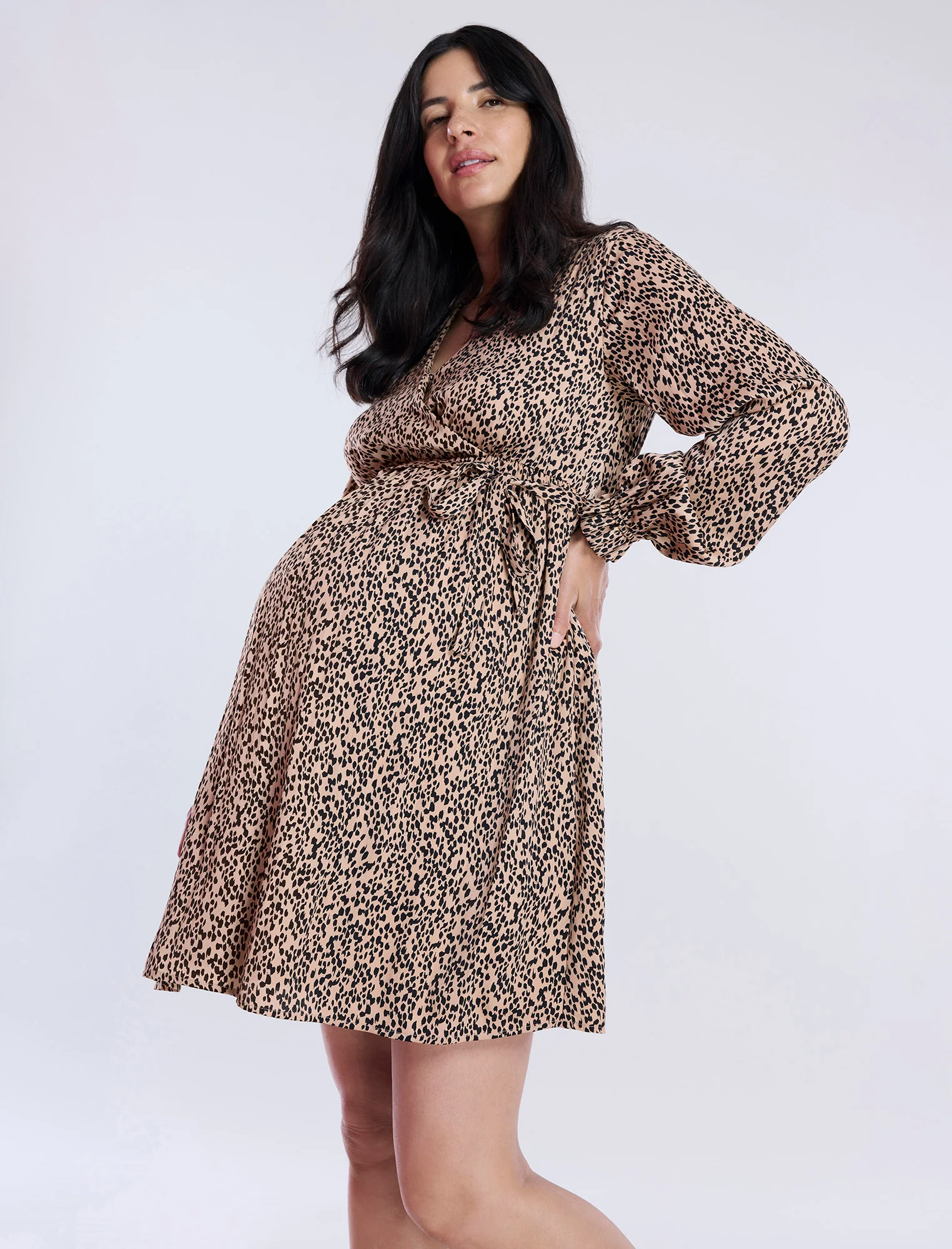Woven Wrap Mini Dress - Image 4