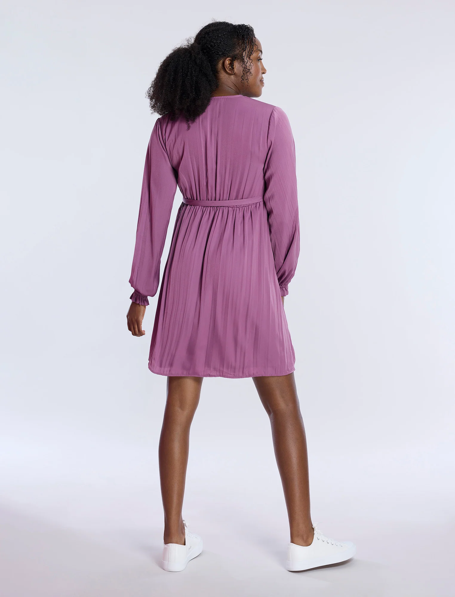 Woven Wrap Mini Dress - Image 2
