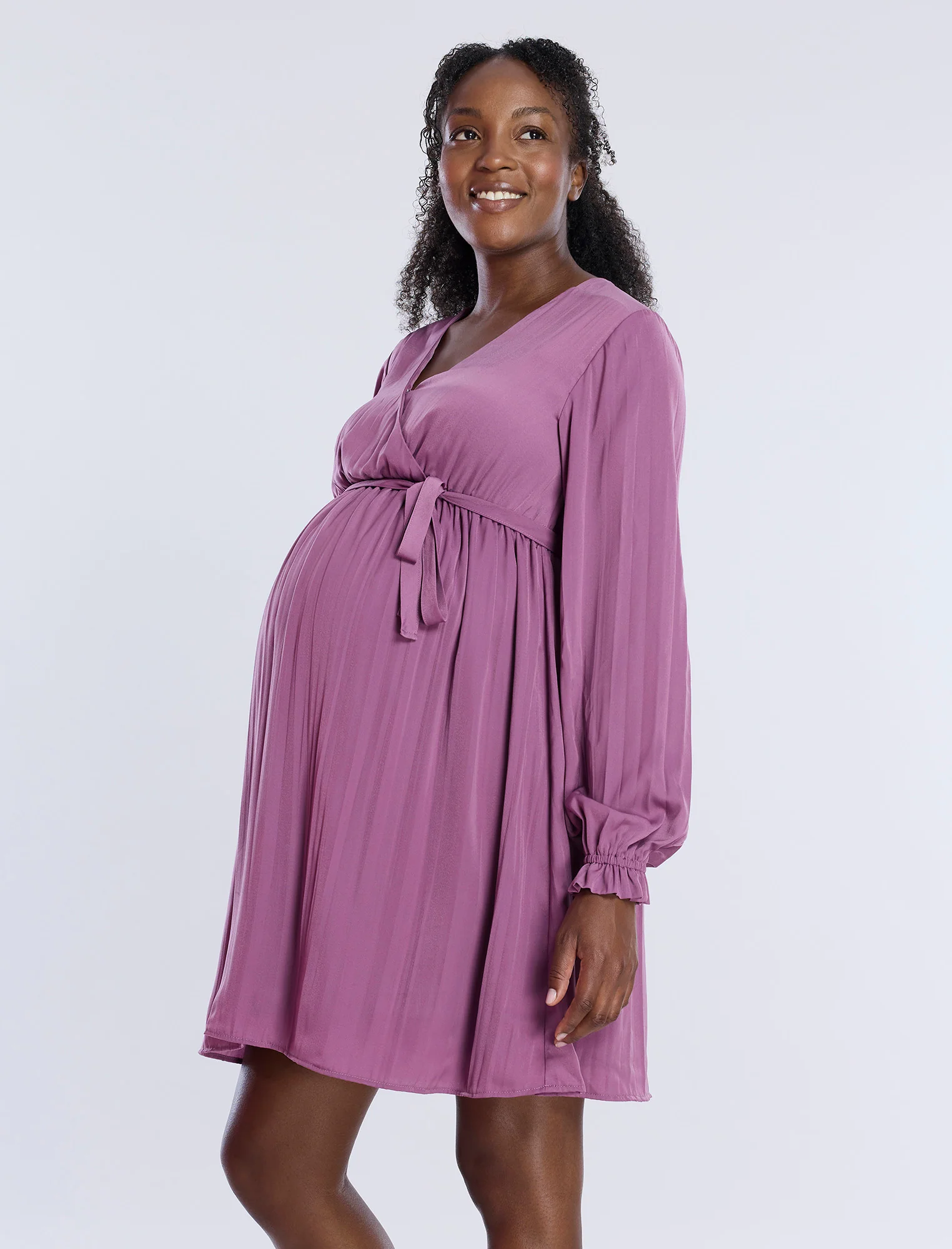 Woven Wrap Mini Dress - Image 4